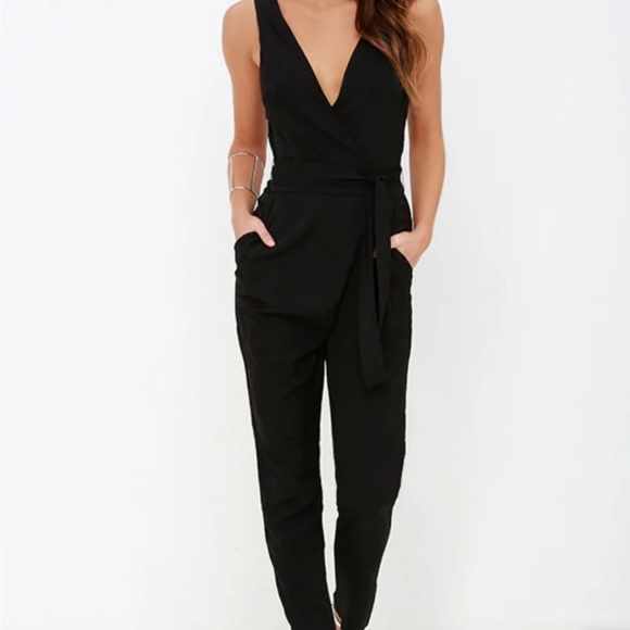 Lulus Pants - Lush Black Jumpsuit